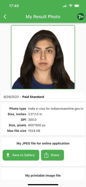 7ID: Pata picha yako ya visa ya India