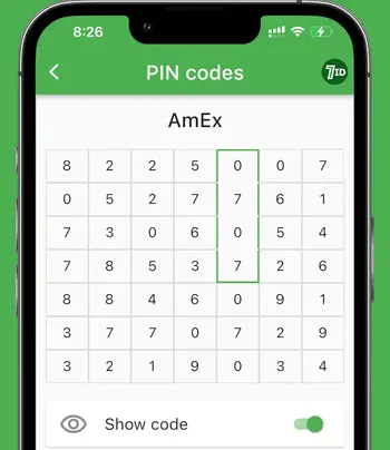 Almacenamiento seguro de PIN y contraseña