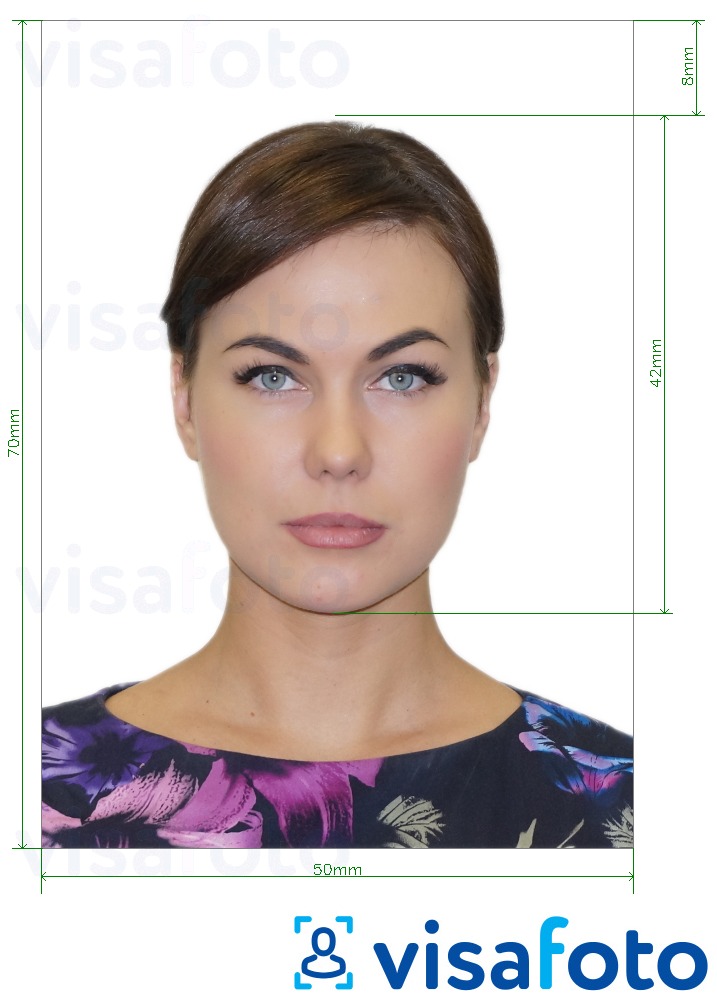 Shembulli i fotos per Pasaporta e përbashkët e Brazilit 5x7 cm me specifikimet ekzakte