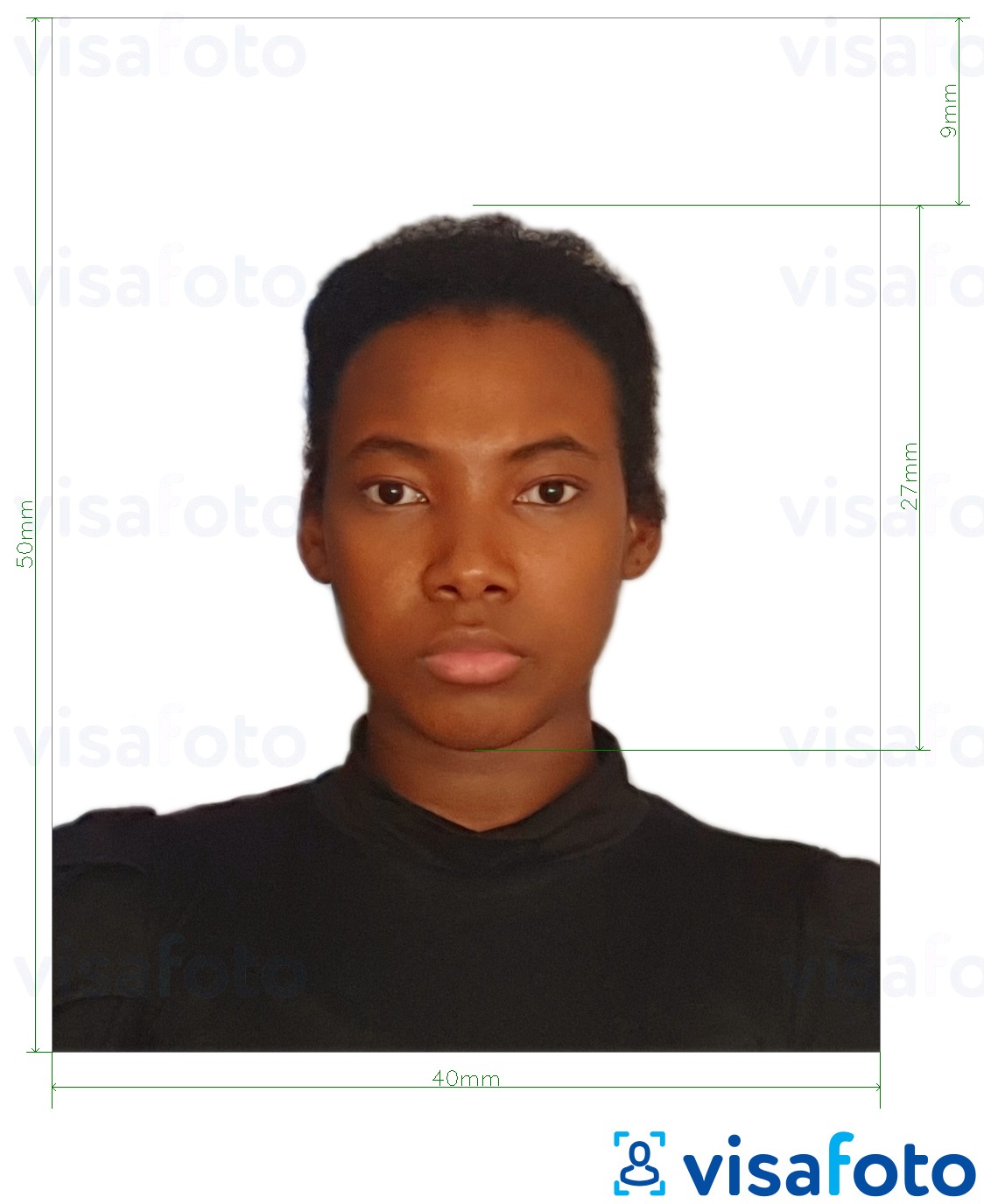 Shembulli i fotos per Kartë ID e Kolumbisë 4x5 cm me specifikimet ekzakte
