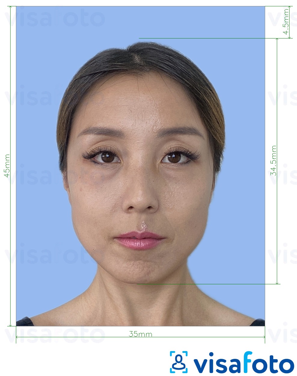 Shembulli i fotos per Patentë shoferi në Mianmar 35x45 mm me specifikimet ekzakte